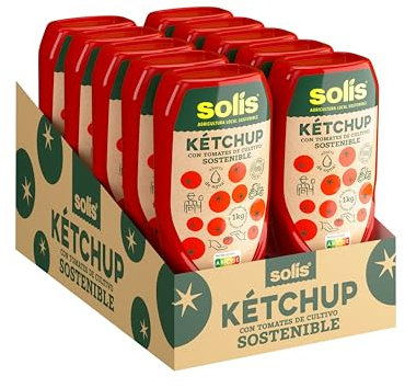 SOLÍS Kétchup - pack de 10 x 550g - Sin Gluten