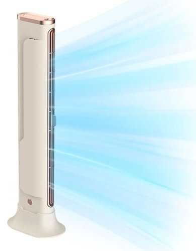 Fiorky Tower Fan, Portable Tower Fan Personal Fan Quiet Clip On Computer Fan Monitor Clip On Fan for Bedroom Living Room Home Office - 3 Fan Speeds, Automatic Oscillation, & Quiet Cooling