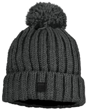 maximo Kids-Mütze, Rippe, Pompon Fleecefutter Made in Germany