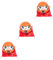 ibasenice 3 STK Sparschwein Feng-Shui-Figur Spielzeug für Kinder Sparbüchse für Kinder Autospielzeug Dekor bürodeko Kinder deko Münzdose aus Keramik zarter Desktop-Schmuck Orange