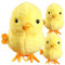 MOLUCKFU 3st Velvet Jumping Chicken Mini-plüschtiere Realistische Tierspielzeuge Plüsch-entenspielzeug Tierisches Spielzeug Mini-Spielzeug Kreatives Spielzeug Kinderspielzeug Yellow Plastik
