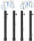 Wotendy Lot de 4 Rallonges de Pieds de Table pour Tables Pliantes, Extensions de Pieds de Table Pliantes, Hauteur Réglable Jusqu'à 9,2cm/17,2cm/25,2cm/33,2cm, pour Tables Pliantes Droites et Courbes