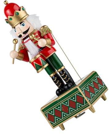 VOSAREA Boîte à Musique Casse-Noisette Décoration De Noël Ornement Musical pour Centres De Table