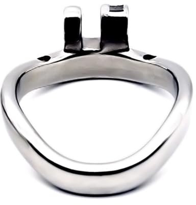 LZMYZ Keuschheitskäfig-Zubehör aus Edelstahl,Metall gebogener Ring, Peniskäfig-Zubehör,Chastity Device ergonomisches Design Sexspielzeug Cockringe(Bogenring-50mm)