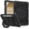 ROISKIN for Samsung Galaxy Tab A9 Plus Case 11 Inch 2023 with Screen Protector :Heavy Duty Shockproof Kid Case for Galaxy Tab A9+ (SM-X210/X215/X216),Rotating Stand,Shoulder Strap,Pencil Holder-Black