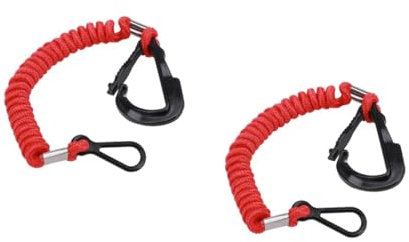 Yardwe 2 Pièces Lanière de coupe-circuit cordon de sécurité moteur de bateau corde de sécurité pour moteur de bateau arret d'urgence bouchon de liege corde d'arrêt d'urgence pour bateau