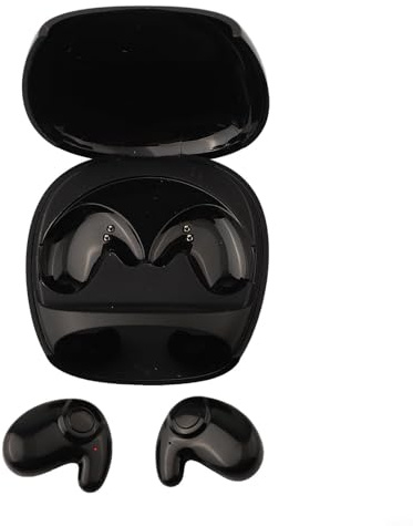 Invisible Sleep Headphones Bone Conduction Sleep Headset Wireless and Invisible Design for Sports and Outdoor Activities(Black)