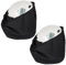 2PCS Helmet Bag Microfiber Ski Hood Storage Bags with Drawstring Locking, Folding Large Storage Helmet Organization Backpack Lightweight for Motorcycle Bicycle Bike Riding Travel Racing(Black)