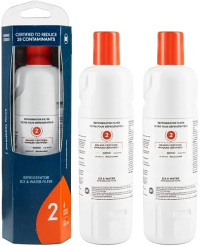 MZMZM Replace Fit For everydrop by Fit For Whirlpool Ice and Water Refrigerator Filter 2, EDR2RXD1 Element W10413645A WRF989SDAB(1Pc)