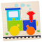 KOMBIUDA 5-teiliges Holz-Cartoon-Auto-Flugzeug-Set Für Kinder Dreidimensionales Puzzle