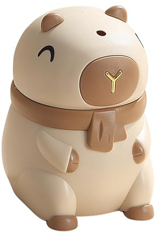 Generisch Toothpick Dispenser Case, Smart Holder Jar, Capybara Decor Container, 10x7x7.5cm Automatic Organizer Lid, Compact Travel Size, for Kitchen Counter, Restaurant Table, Bathroom Shelf