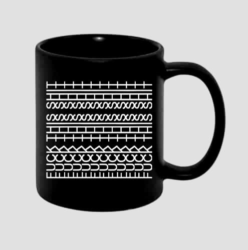 Giftme Hidden Message – “F*ck This Shit” Optical Illusion Design, Full Coloured Frosted Coffee Mug. (Black)