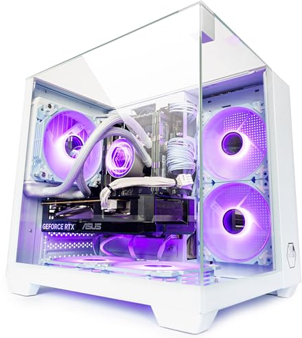 Gaming PC Venom White Wasserkühlung, RGB, bis 128GB RAM, GTX 1660S/ RTX 3050/ RTX 5060, bis 2TB SSD, Intel E5, WiFi, BT (1. Grafikkarte: NVIDIA GTX 1660 SUPER, 128GB RAM | 2TB SSD)