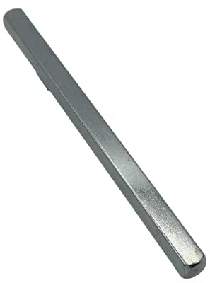 7mm Square Spindle Bar - Solid Steel Plain Door Handle Fitting for Locks & UPVC - Metal Replacement for Interior & Exterior Use, Mortice & Tubular Latch Compatible (100MM)