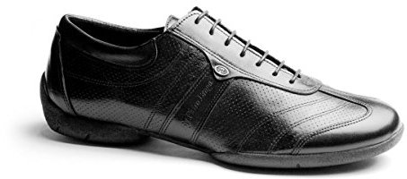Portdance Herren Sneakers/Dance Sneakers PD Pietro Street - Leder/Lack Schwarz - Sneaker Sohle [EUR 42]