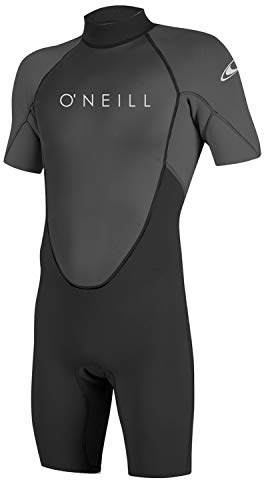 O'Neill Wetsuits Men's Reactor-2 2mm Back Zip Spring Wetsuit, Black/Graphite, MS
