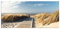 ARTland Spritzschutz Küchenrückwand aus Alu für Küche Herd Spüle 120x55 cm (BxH) mit Motiv Natur Strand Meer Nordsee Dünen Gräser Steg Maritim T5RM