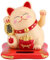 Nikou Waving Cat Solarbetriebene glückliche Katze Winken Arm Reichtum Begrüßung Katzen Home Car Decor (Farbe : Beige)