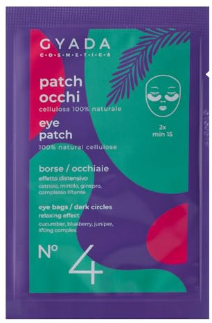 GYADA COSMETICS, Augen-Patch für Taschen und Augen, Entwässerung und Abschwellend, fördert den Mikrokreis, mit Cranberry, Gurke und Wacholder, 5 ml