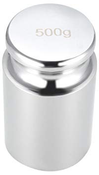 sourcing map Gramm Kalibriergewicht 500g M1 Präzision Chromstahl für digitale Waagen