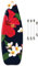 Ironing Board Covers, Extra Large Size, Universal Ironing Board Cover Fits All Ironing Boards, Color Printing - With 4 Clips - 150x60cm