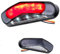 Germany Motorsports Motorrad LED Rücklicht Bremslicht Kennzeichenleuchte Triangle e-geprüft schwarz (Stealth, Ohne Halter)