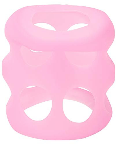 Manchon de Protection en Silicone, Isolant Thermique Antidérapant pour Biberon en Verre à Col Large, Rose