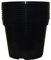 Muddy Hands Pack of 10 Black Plastic Plant Pots Outdoor Garden Round Nursery Herb Flower Planters (15 Litre)