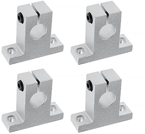 eMagTech Linearkugellager Befestigungshalterung für Linearführung, SK20 Passwellendurchmesser 20 mm, Aluminiumlegierung, 4 Stück