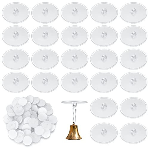 LJAPPLIED 60 Stück Deckenhaken selbstklebend, Wandhaken ohne Bohren, transparente Klebehaken für Küche, Bad, Wand, Tür, Decke zum Aufhängen