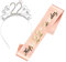 Maigendoo 22. Geburtstag Gürtel Krone Geburtstag Kopfschmuck Tiara Crown Geburtstag Schärpe Prinzessin Haar-Zusätze Geburtstag Anzug für Mädchen Frauen Geburtstagsparty Dekoration (22th Birthday)