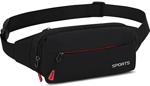 Bauchtasche Gürteltasche Hüfttasche Sport Wasserdicht Stylisch Doggy Bag Gurt Verstellbarer für Damen and Herren Outdoor Reise Wandern Hundetraining