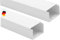 KOMIB - KK5030RW-10M Kabelkanal 50 x 30 x 2000mm Reinweiß Schraubbar PVC / 10 Meter - 5 x 2m (5 Stangen) / VDE