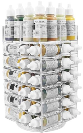 Evemodel 1 juego de organizador de botellas de color, soporte para botellas, colores de mesa, herramientas de modelado (estantería)