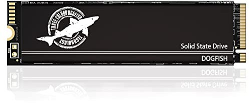 Dogfish 4 TB NVMe SSD M.2 2280 PCIe Gen4x4 with Thermal Pad in Graphene, up to 7300MB/s, 3D NAND TLC Internal Hard Drives Gaming, Compatible with PS5 Notebook PC