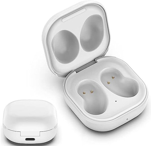 Wired Charging Case Compatible for Samsung Galaxy Buds Live, Charger Case Dock Station for Galaxy Buds Live SM-R180, White, Earbuds Not Included