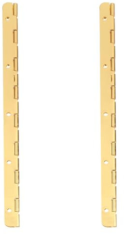 DOITOOL 2st 190 Mm Scharnier Verdecktes Klaviergelenk Verdecktes Klavierscharnier Klavier Humidor Scharnier Durchgehendes Möbelscharnier Glastürscharnier Lange Reihe Zinklegierung Messing