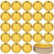 50 Pezzi Di Stoviglie Per Feste d'Oro, Set Di Stoviglie Di Carta Dorata, Piatto Carta Per Posate d'Oro, Piatto d'Oro Delle Posate Plastica, Per Stoviglie Per Feste Di Compleanno Di Nozze (7 Pollici).