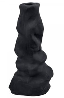 Mette Ditmer [W] [W2023/02] Art Piece Liquid Candleholder, Large, Ø6,5 x H12,5 cm, Black