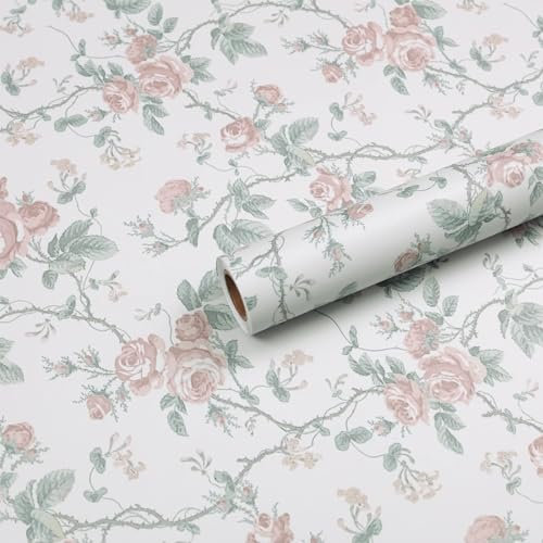 Hode Papel de Parede, 40X600 cm, Vinilo Adhesivo para Muebles, Rosa Rosada, Papel Pintado para baños, Puerta, Pared, encimera de Cocina, Bricolaje