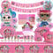 LO Geburtstag Deko,109 pcs Geburtstagsdeko,Luftballon Geburtstag,Deko Geburtstag,Geburtstag Party Enthalten Latexballons,Tortendekoration,Banner,Aluminiumballon,Tischdecke,Deko Kindergeburtstag