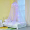 Unicorn Castle Betthimmel Rund Kuppel mit Sternen, Kinderbett Baldachin für Schlafzimmer Kinderbett Dekoration für Baby Kinder