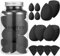 14-teiliges Make-up-Schwamm-Set, Beauty-Schwämme, Blender mit 4 Puderquaste und 4 Mini-Make-up-Schwämmen für Flüssigkeit, Foundation, Puder, Concealer, Creme (schwarz)