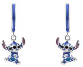 Disney Stitch Girls Sterling Silber Charm Huggie Hoop Emaille Ohrringe E906533RRHL.PH