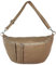 ECHT Leder XXL BODYBAG Bauchtasche UMHÄNGETASCHE CROSSBAG (Schlamm)
