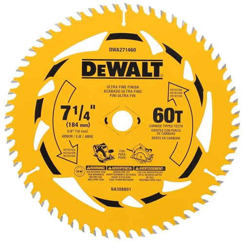 DEWALT Lame de scie circulaire 60T de 19,5 cm (DWA271460)