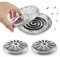 3 Pièces Support de Bobine Anti-Moustique, Porte Spirale Anti Moustique Exterieur, Acier Inoxydable Boîte à Spirales Anti-Moustiques, pour Maison, Jardin, Camping, Pêche