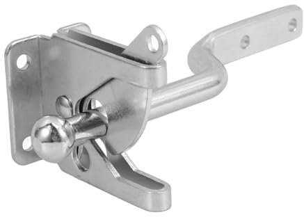 iplusmile Loquet de Portail de Piscine en Fer Sécurisé Montage Facile Serrure de Clôture Extérieure Zingué Élégant