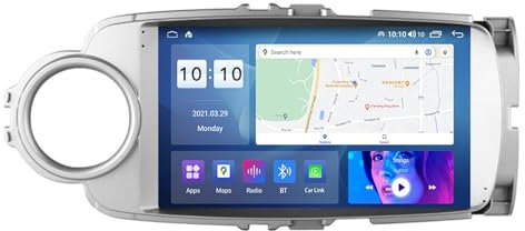 Android 14 Autoradio 2 Din per Toyota Yaris 2012-2017 9 Pollici Touchscreen Radio Auto con Comandi al volante Car Play senza fili Telecamera Posteriore Navigazione GPS Bluetooth(A,A2 2G+32G)