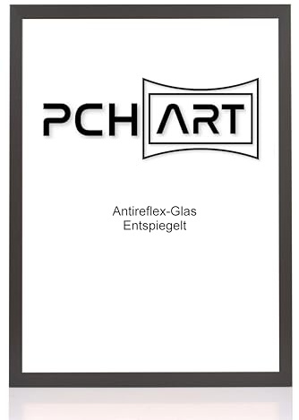 PCH[art] Cadre photo New Malmø - Anti-Reflex | Couleur: Noir | Taille: 90x120 | Cadre élégant pour vos photos et motifs